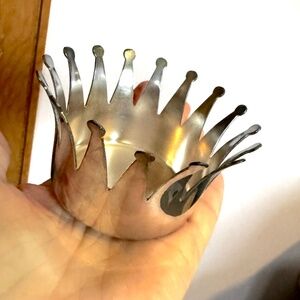 Wallace Silver Crown, Vintage for Trinkets Candleholder Ashtray